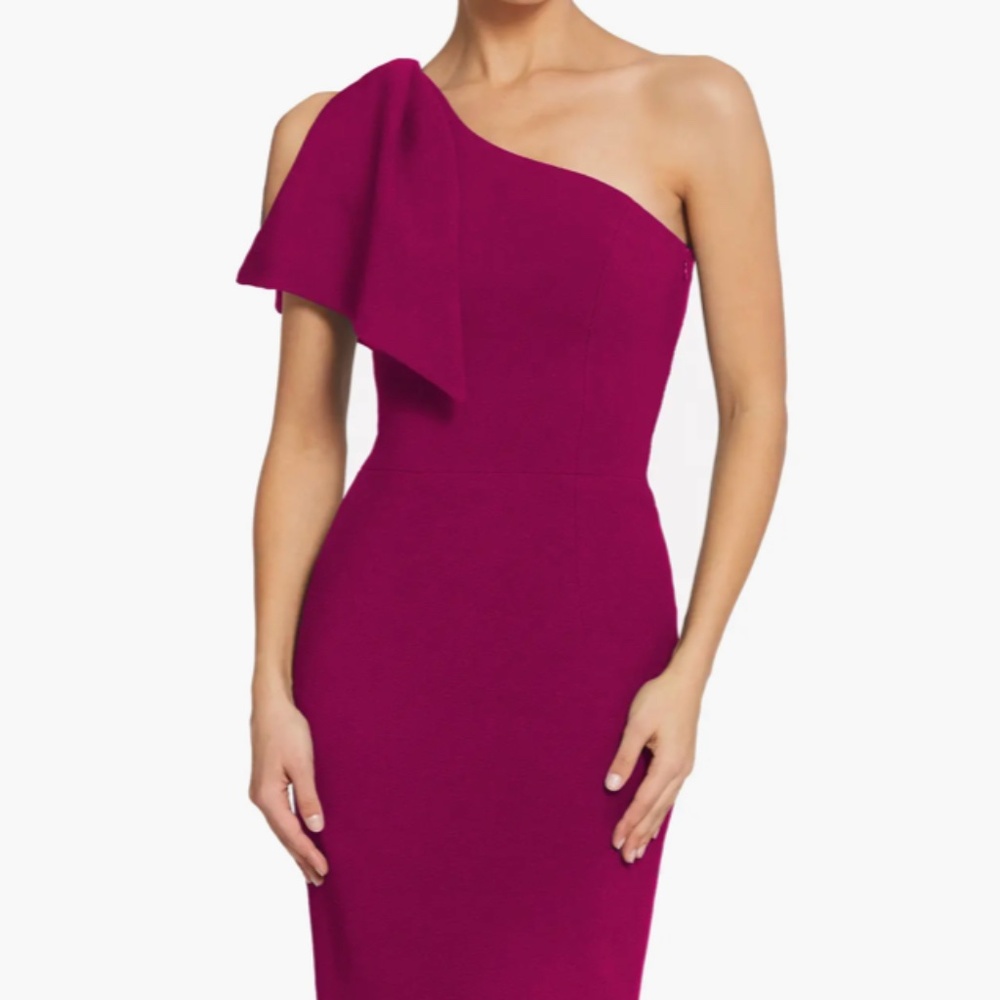 Dress the Population Tiffany Dress in Dark Magenta Pink Size M EUC